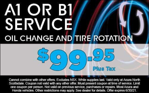 A1 or B1 Service Oil Change & Tire Rotation