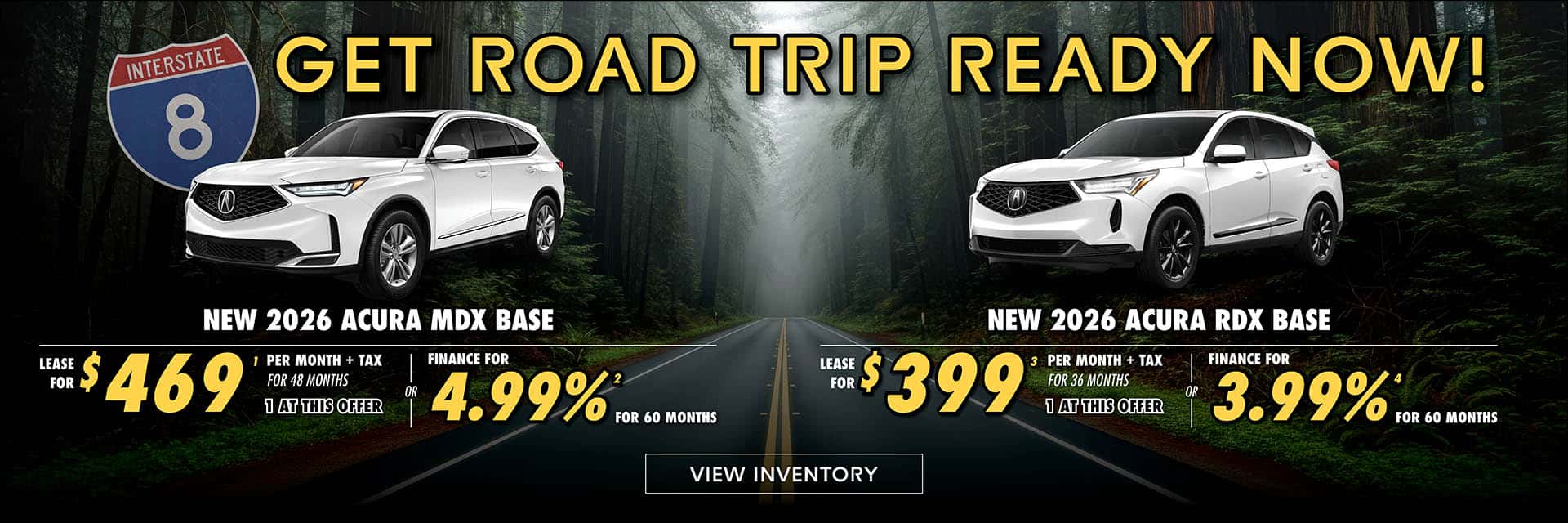 Acura of Escondido lease and finance offers for Acura MDX and RDX