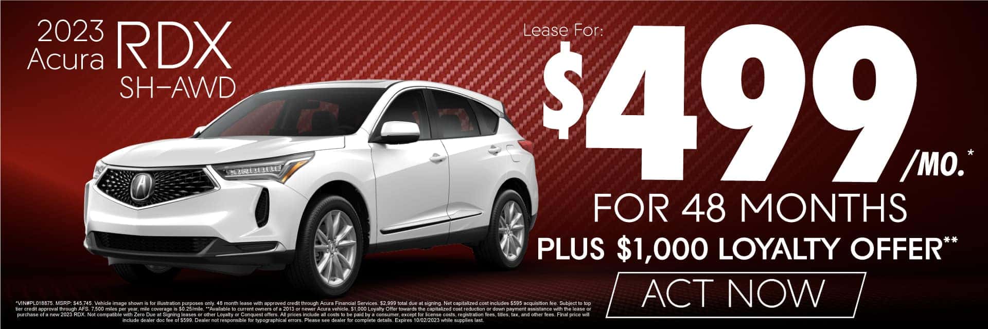 2023 Acura RDX sh-awd - Act Now
