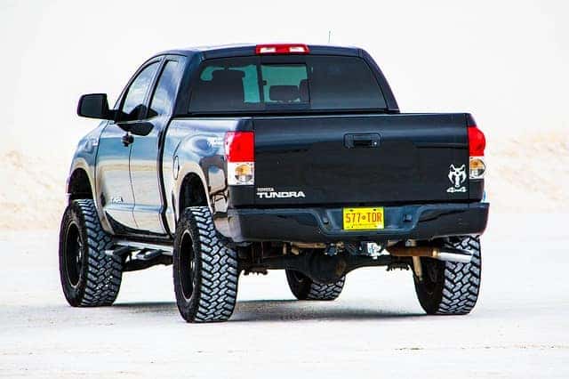 Cab of a Toyota Truck