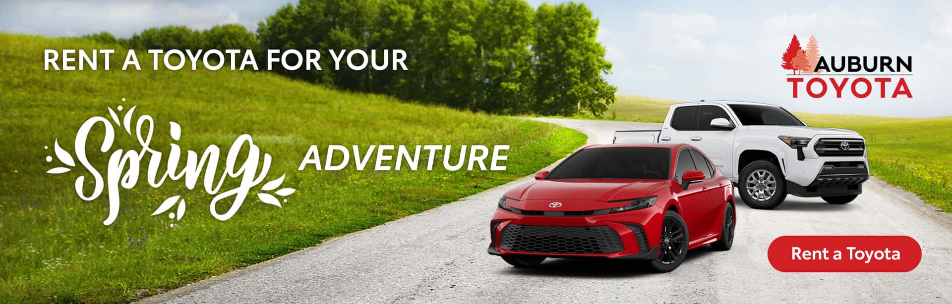 Rent a Toyota for your Spring Adventure