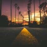Road in City during Sunset