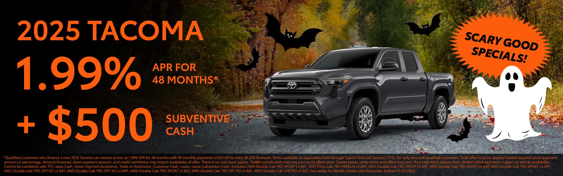 2025 Tacoma Offer/Incentive