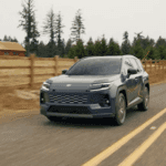 Rav4 Driving Down the Road