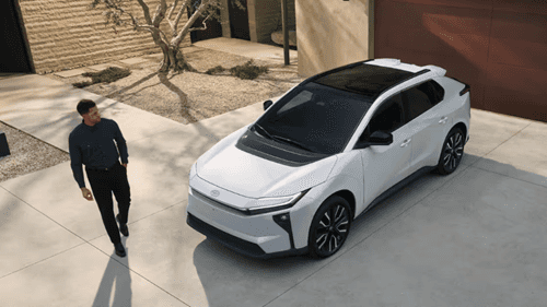 Toyota vehicle parked on a driveway