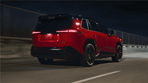 2026 Rav 4 Driving Down the Highway
