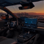 Interior of Toyota vehicle