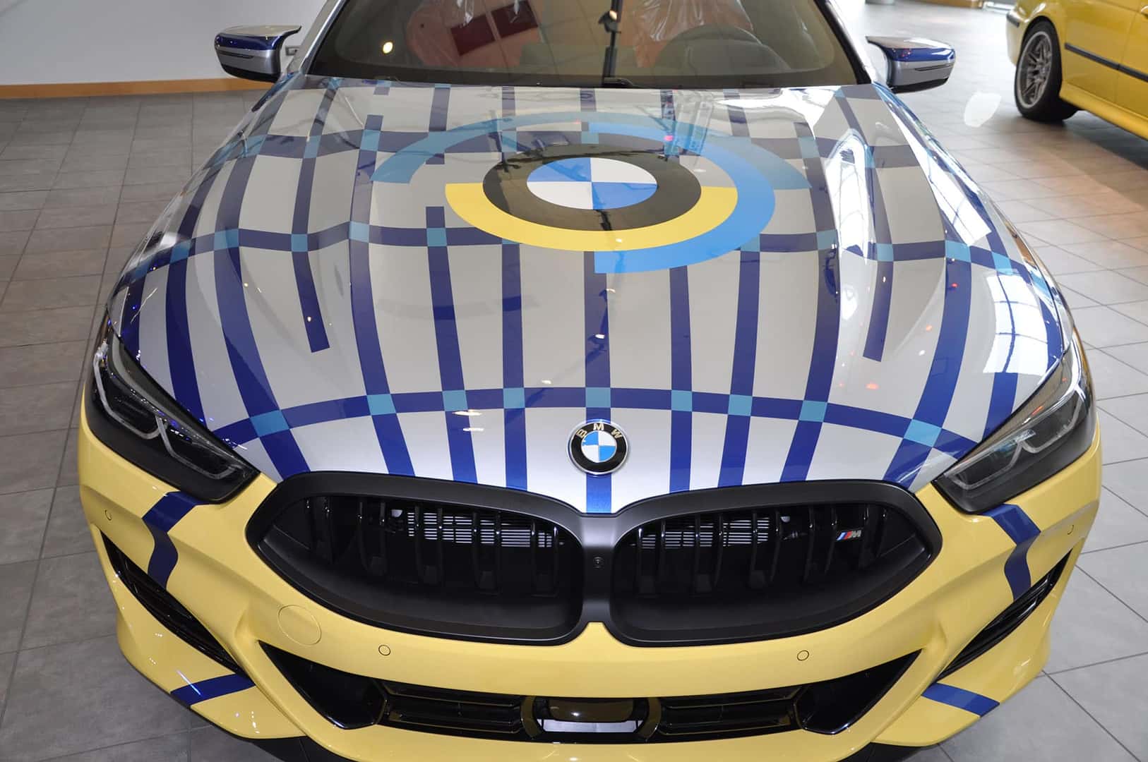 8 X Jeff Koons Grille on display at Bill Jacobs BMW