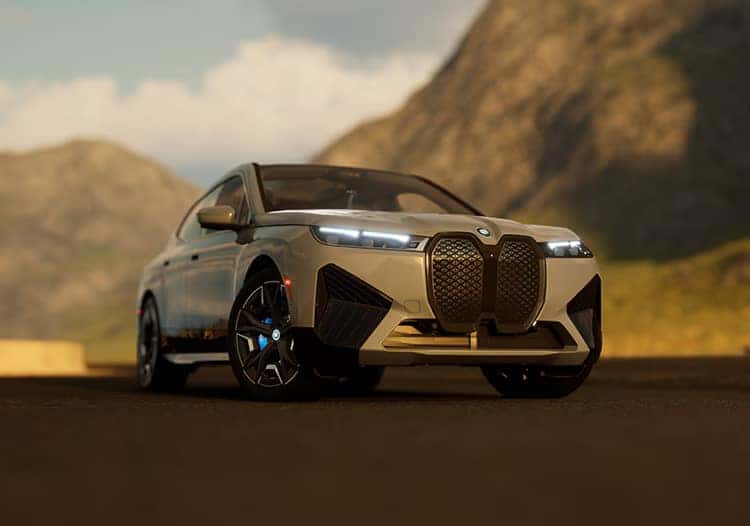 Full exterior shot of BMW iX
