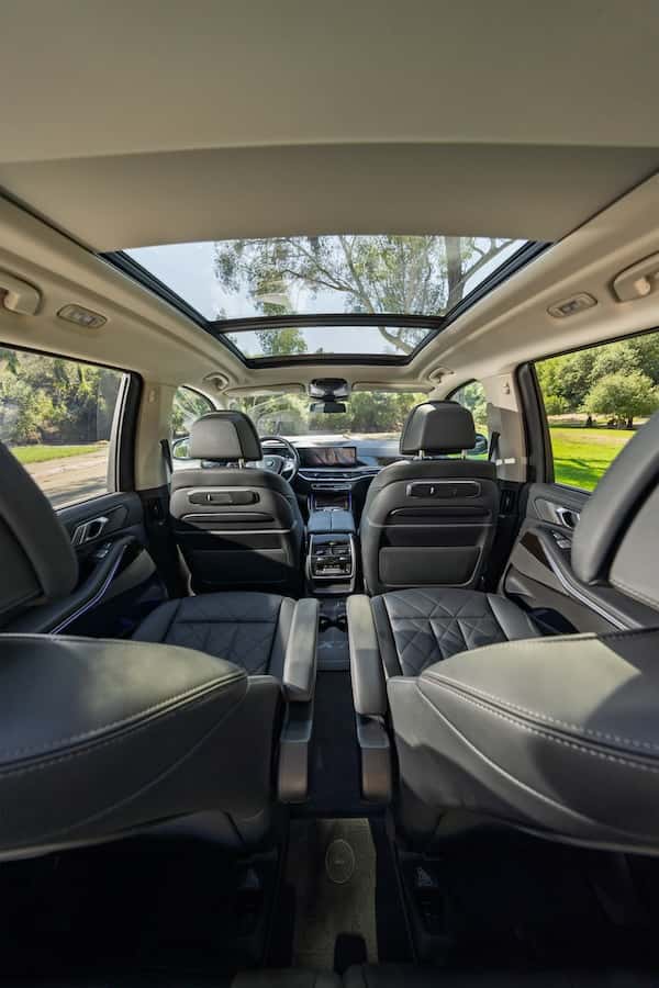 Interior of BMW X7
