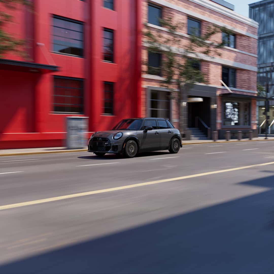 MINI 4 Door Hardtop driving through city