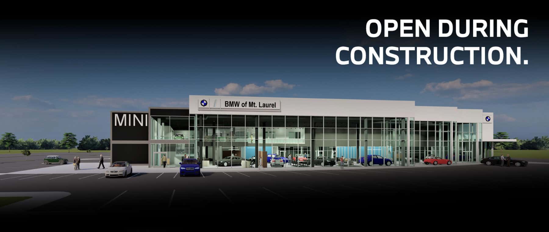 BMW of Mt Laurel under construction but is open for business