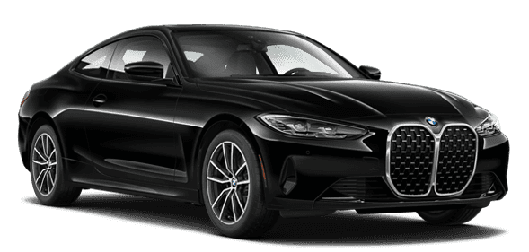 BMW 4 Series Coupe in Black. Image contains no text.
