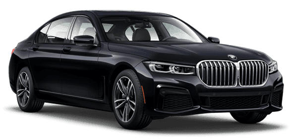 BMW 7 Series Dark Colored exterior. Image contains no text.