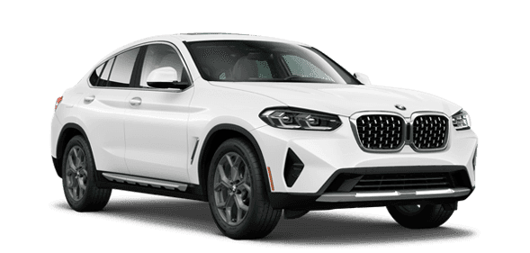 BMW X4 SAV in White. Image contains no text.