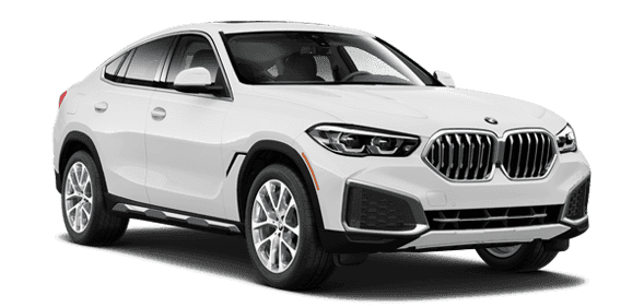 BMW X6 SAV in White. Image contains no text.