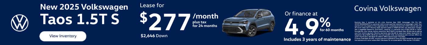 VRP_New_Volkswagen_Taos_2025_Offer_1400x150_07-31-202571125