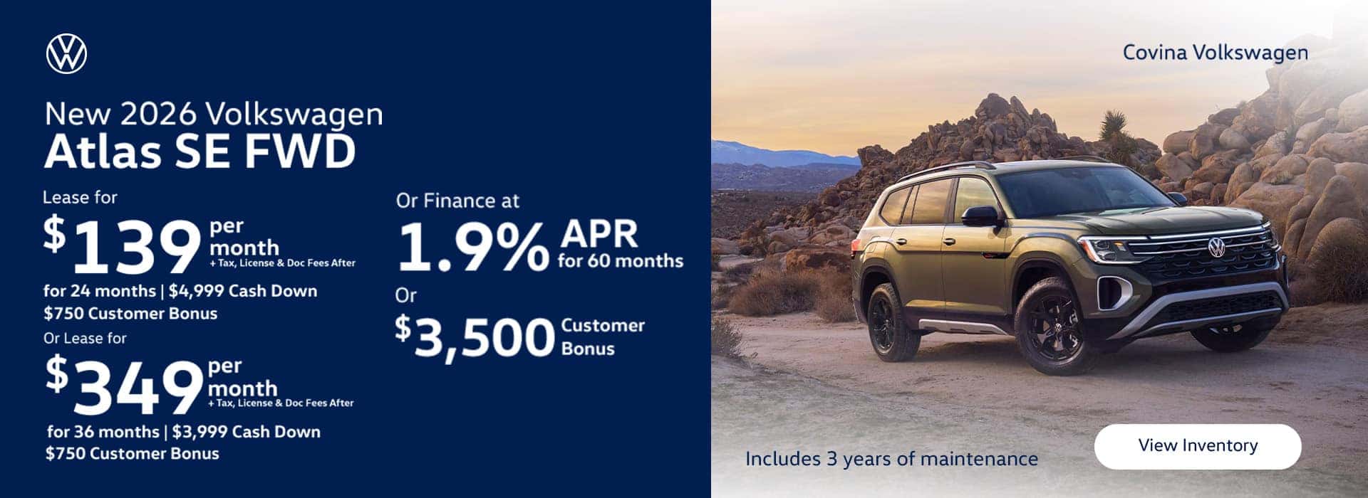Volkswagen 2026 ATLAS SE FWD