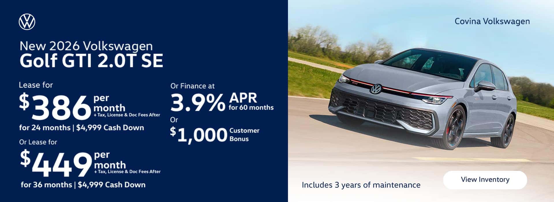 Volkswagen 2026 Golf GTI 2.0T SE