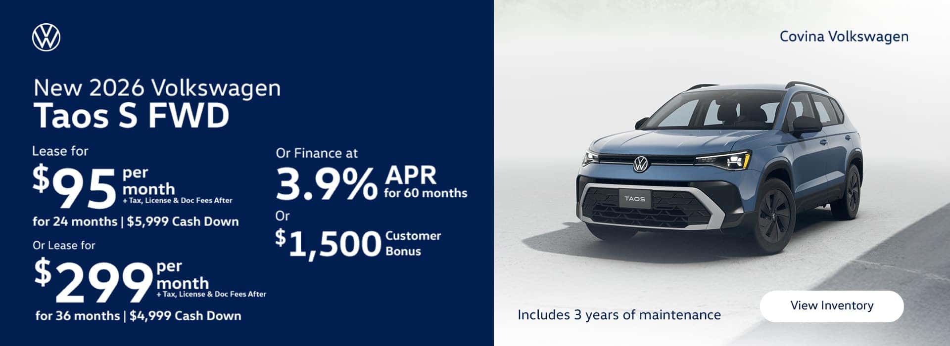 Volkswagen 2026 TAOS S FWD