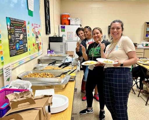 Teachers getting lunch