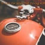 Test Driving a Motorcycle