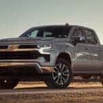 2025 Chevy Silverado driving in the country