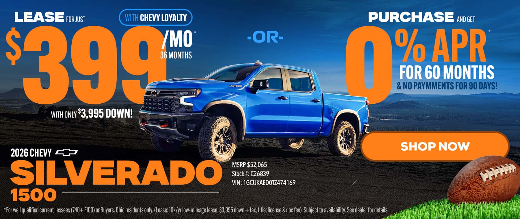 Chevy Silverado Lease or buy in Delaware Ohio