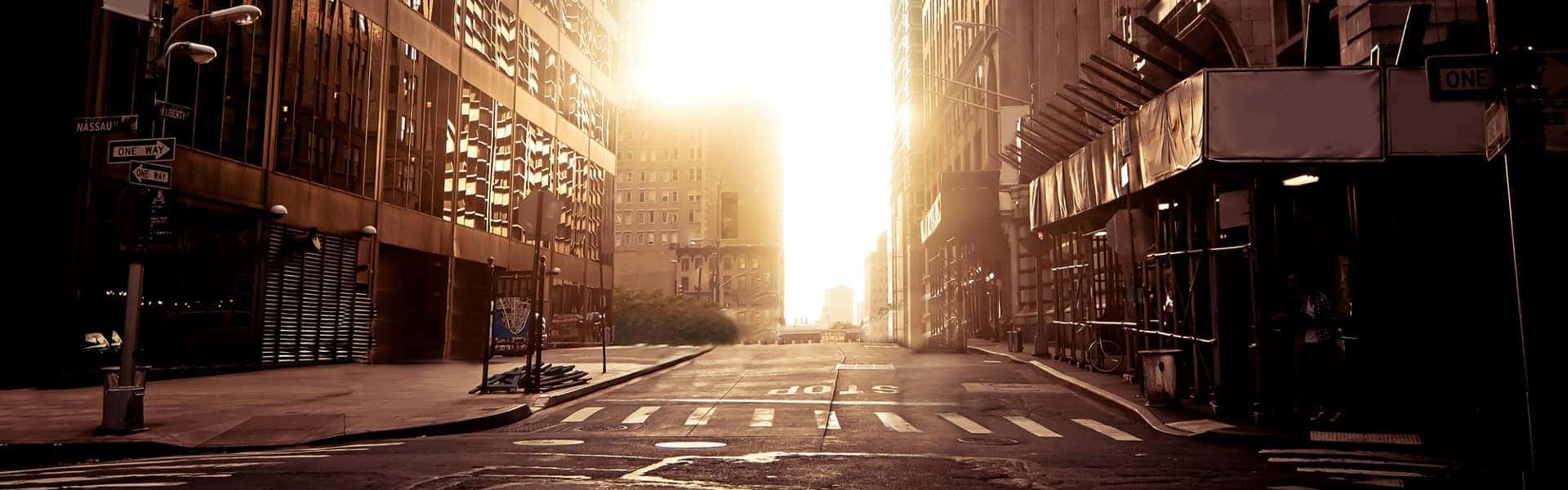 Empty Street New York