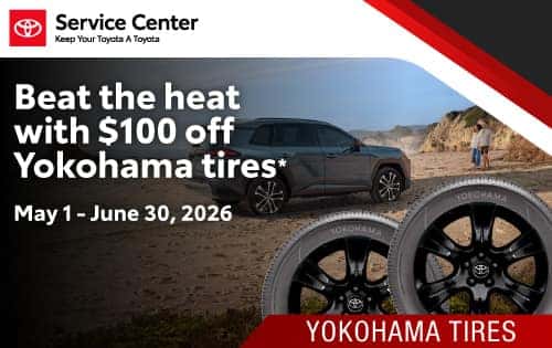 $100 Off Yokohama Tires. May 1 through June 30, 2026