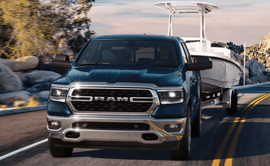 New Ram Truck Tows a Boat
