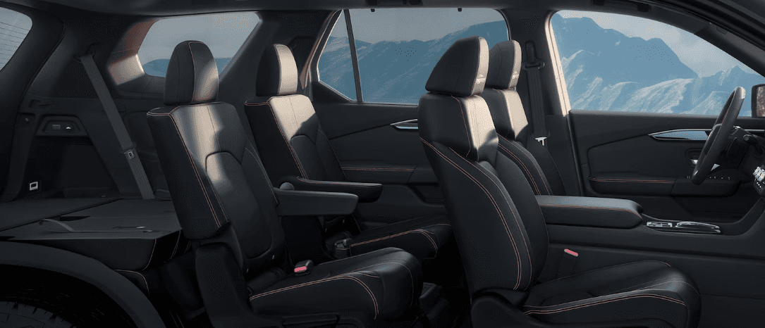 The 2024 honda pilot trailsport with a third row