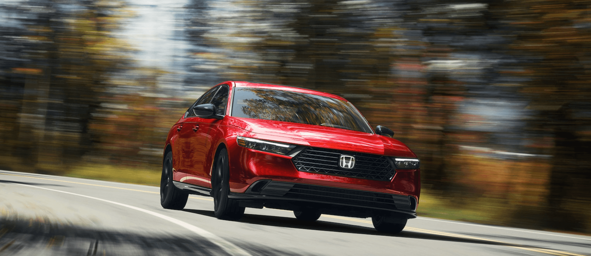 2025 Red Honda Accord on the road