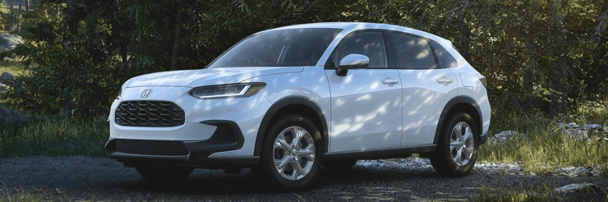 Honda HR-V parked in the woods