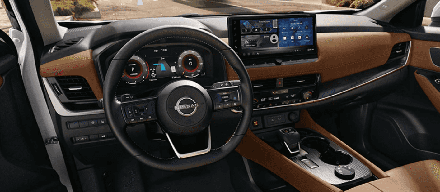 The interior of a 2024 Nissan Rogue