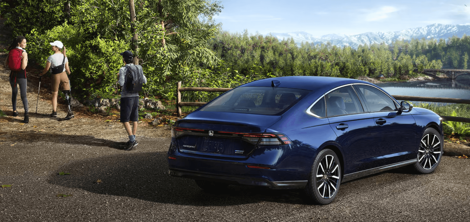 2025 Honda Accord parked near a hiking trail