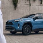 Blue New Toyota RAV4 SUV in Kansas