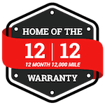 Home Of THe 12 month 12,000 mile Warranty