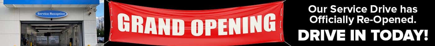 Service Department is Open
