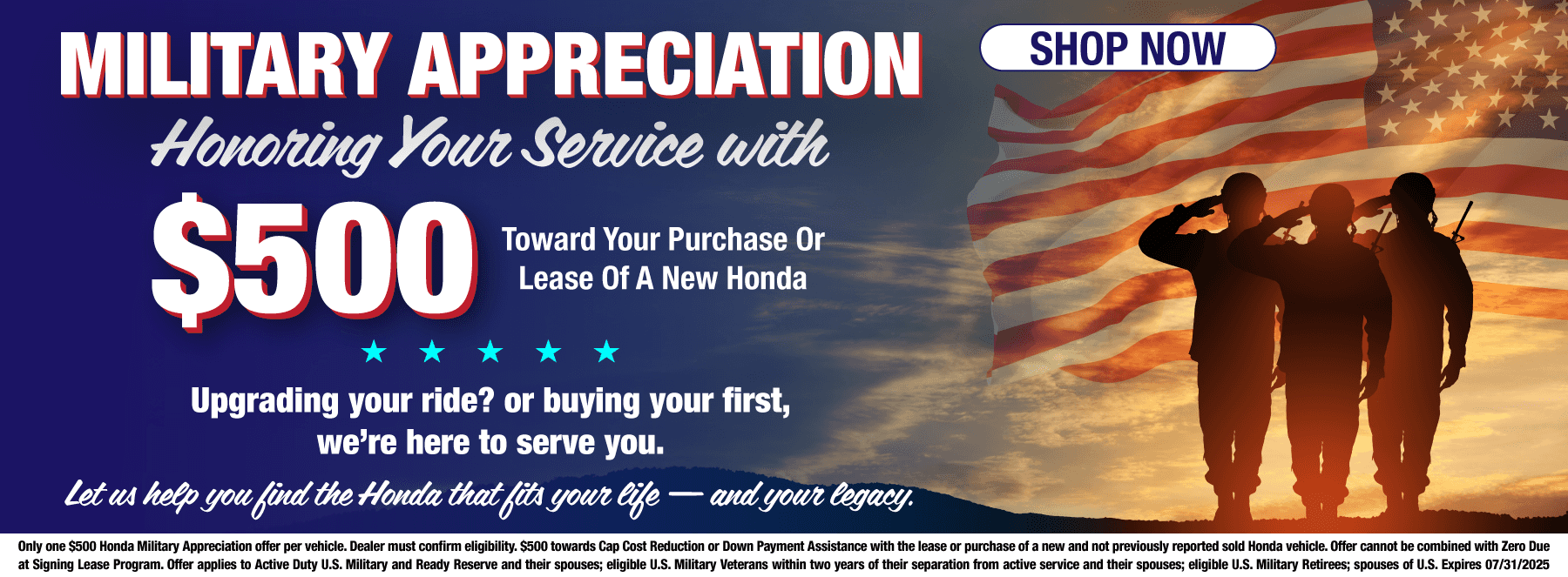 Military Special Offer