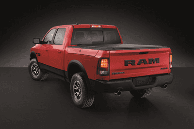 2019 Ram 1500 Rebel in Flame Red and Brilliant Black Crystal