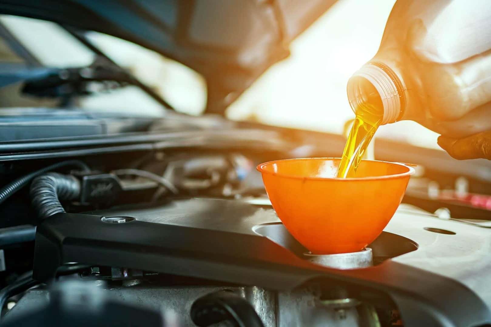 Oil Change Pouring