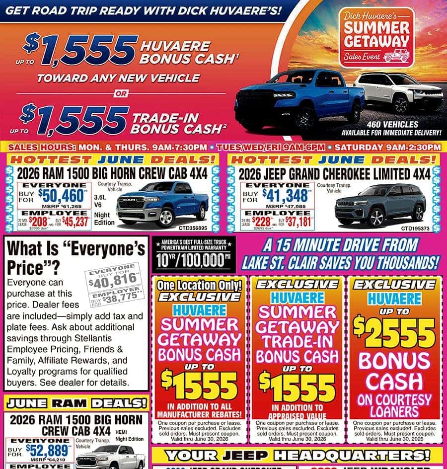 Weekly Incentives Flyer