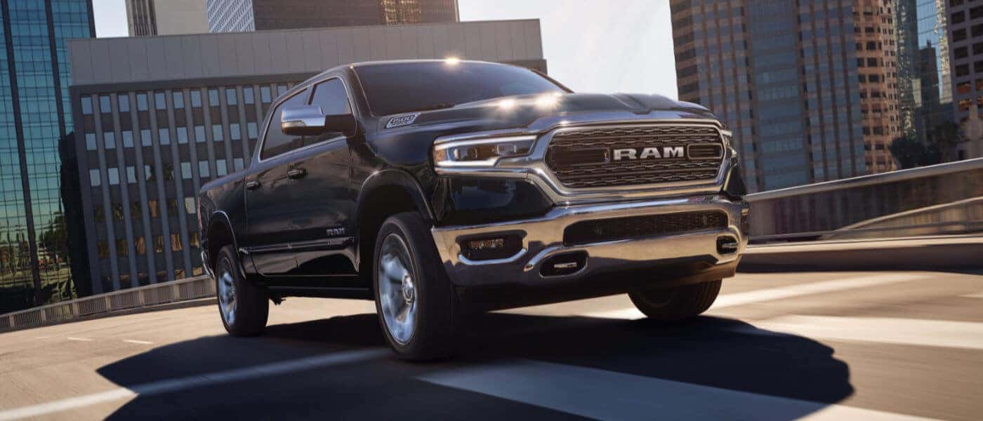 2019 Ram 1500 exterior driving down city road