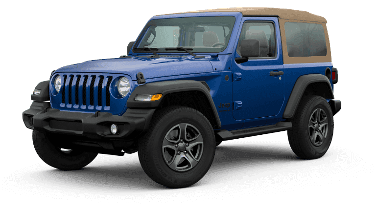 2020 Jeep Wrangler Black and Tan - Ocean Blue