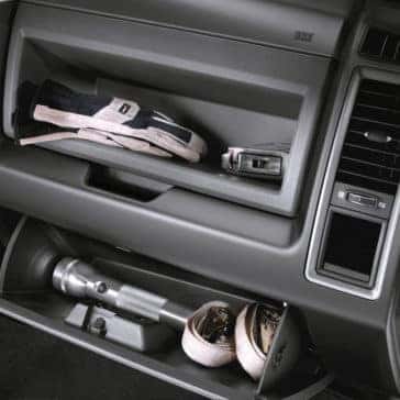2018 Ram 1500 Front Interior Glove Box Detail