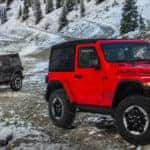 2018 Jeep Wrangler in Red and Grey