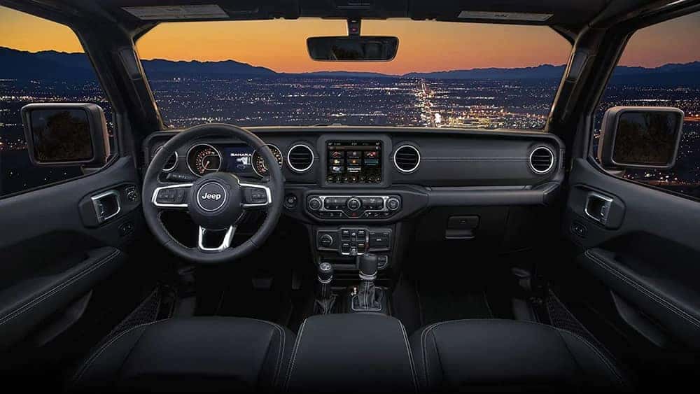 dashboard of 2019 Jeep Wrangler