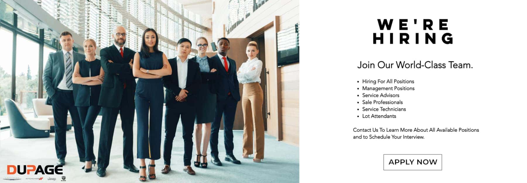 We Are Hiring Dupage