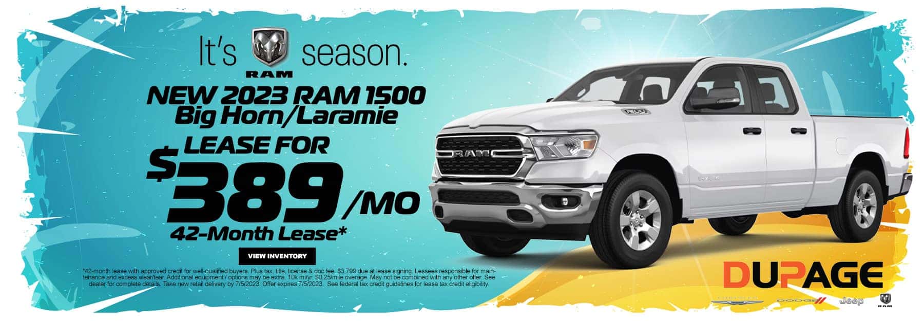 June_2023 Ram1500 BigHorn LEASE Dupage
